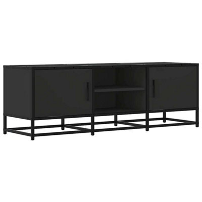 Berkfield Industrial Tv Cabinet Black 120X35X41 Cm Engineered Wood And Metal