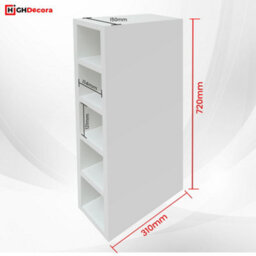 Highdecora Wine Rack Cabinet Base Or Wall Unit Diy Assembly Made With 18mm Mfc ( Platinum White) - thumbnail 2