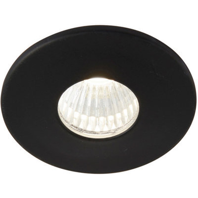 Mini Recessed Downlight Fixture - 4W Cool White Cob Led Driver - Matt Black - image 1