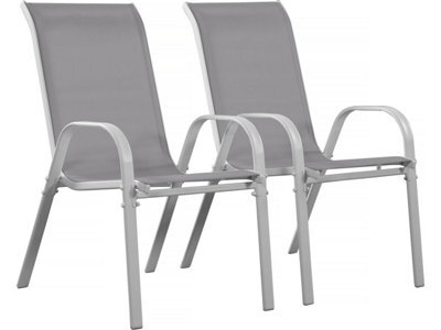 "Habitat and Garden Cordoba"" Textilene Garden Chair - Phoenix - Ecru- Pack Of 2"