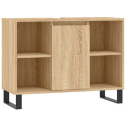Berkfield Bathroom Cabinet Sonoma Oak 80X33X60 Cm Engineered Wood - thumbnail 2