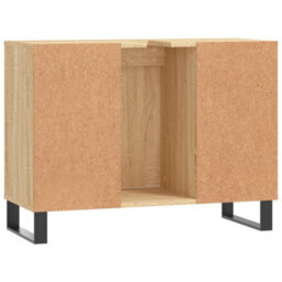 Berkfield Bathroom Cabinet Sonoma Oak 80X33X60 Cm Engineered Wood - thumbnail 8