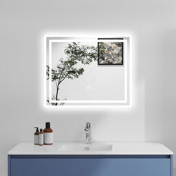 Probaty Bathrooms Bathroom Illuminated Led Mirror With Anti-Fog 600X500mm,backlit Wall Vanity Mirror,touch Sensor Switch,memory Function,ip44 - thumbnail 2