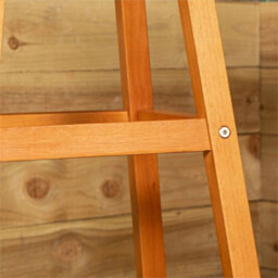 Wooden Slatted Garden Side Table 73X45Cm - thumbnail 5