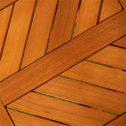 Wooden Slatted Garden Side Table 73X45Cm - thumbnail 3