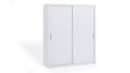 Arte Bono Sliding Door Wardrobe In White Matt - Spacious Modern Design For Compact Living - W1800mm X H2150mm X D620mm - thumbnail 1