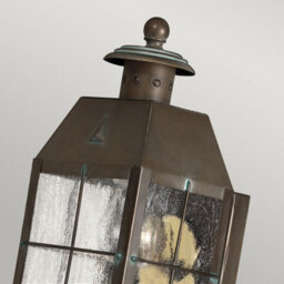 Luminosa Lighting Luminosa Hinkley Nantucket Outdoor Wall Lantern Aged Brass, Ip44 - thumbnail 2