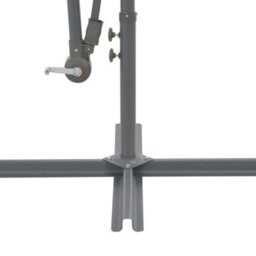 Berkfield Cantilever Umbrella With Aluminium Pole 300 Cm Anthracite - thumbnail 5