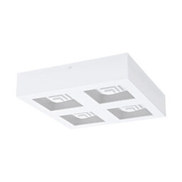 Modern White Box Wall And Ceiling Light With Built-In Led 270mm X 270mm
