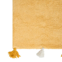 Beliani Kids Rug Kodinhi  Yellow 140 X 200 Cm Cotton - thumbnail 5