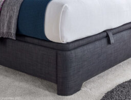 Europa Kaydian Appleby Ottoman Storage Bed: Slate Grey Fabric Contemporary Design With Spacious Storage - thumbnail 4