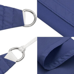 Berkfield Sunshade Sail Oxford Fabric Square 3X3 M Blue - thumbnail 6