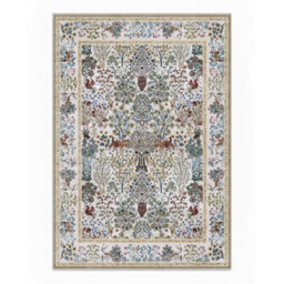 Decoranddecor Area Rugs, Living Room Rugs, Washable Rugs, 160X230Cm, Non-Slip, Pet Friendly, Low Pile, Persian Rug - Thalia - thumbnail 2