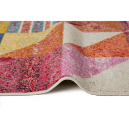 Multi Easy To Clean Geometric Modern Rug For Dining Room-80 X 240Cmcm (Runner) - thumbnail 2