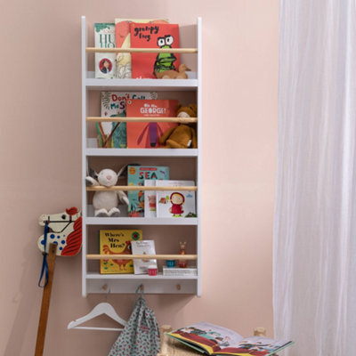 Nöa & Nani Noa & Nani Display 3 Tier Shelf Bookcase Wall Mounted & Coathook Elene - image 1