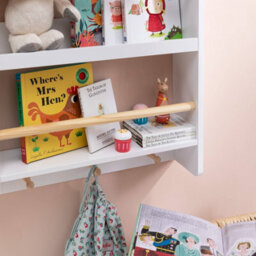 Nöa & Nani Noa & Nani Display 3 Tier Shelf Bookcase Wall Mounted & Coathook Elene - thumbnail 3
