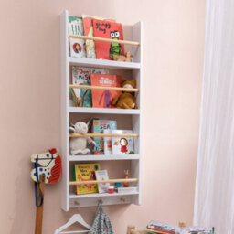 Nöa & Nani Noa & Nani Display 3 Tier Shelf Bookcase Wall Mounted & Coathook Elene - thumbnail 2