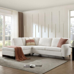 Home Detail Alyssum Left-Hand Facing Corner Sofa, White Boucle - thumbnail 1