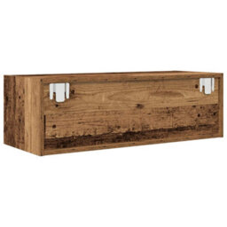 Berkfield Tv Cabinet Old Wood 80X31X25.5 Cm Engineered Wood - thumbnail 8