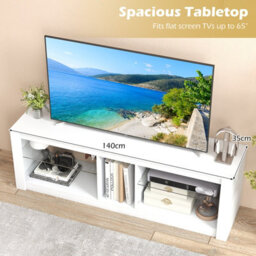 Gainoom Led Tv Stand For 65 Inch Tvs Gaming Entertainment Center W/ Open Storage - thumbnail 5
