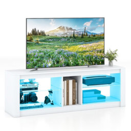 Gainoom Led Tv Stand For 65 Inch Tvs Gaming Entertainment Center W/ Open Storage - thumbnail 1