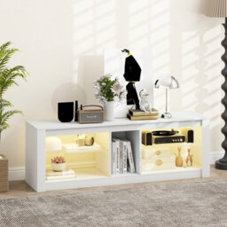 Gainoom Led Tv Stand For 65 Inch Tvs Gaming Entertainment Center W/ Open Storage - thumbnail 9