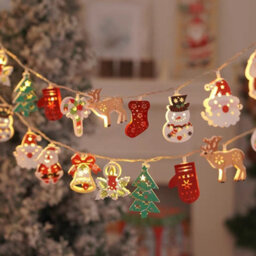 CLEFFNS 3Pcs Christmas Snowman Snowflake String Lights 15Ft 30 Led Battery Operated Holiday Party Festive Decor Creates Warm Ambiance - thumbnail 7