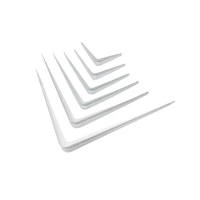 "Charles Watson White London Shelf Brackets 12 X 10"" 300 X 250mm Pack Of 2" - image 1