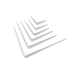"Charles Watson White London Shelf Brackets 12 X 10"" 300 X 250mm Pack Of 2"