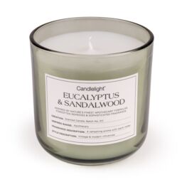 Candlelight Green Cork Lid Eucalyptus & Sandalwood Small Jar Candle - thumbnail 5