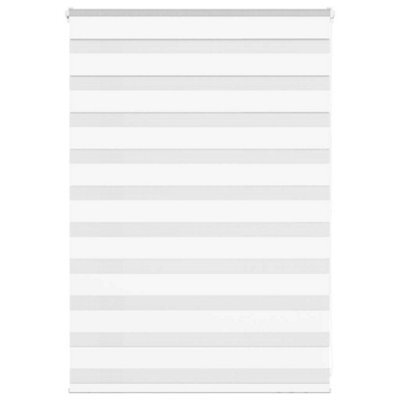 Berkfield Zebra Blind White 110X100 Cm Fabric Width 105.9 Cm Polyester - image 1