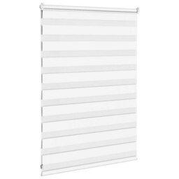 Berkfield Zebra Blind White 110X100 Cm Fabric Width 105.9 Cm Polyester - thumbnail 4