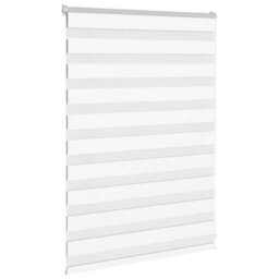 Berkfield Zebra Blind White 110X100 Cm Fabric Width 105.9 Cm Polyester - thumbnail 3