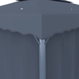 Berkfield Stylish Gazebo With Curtain 3X3 M Anthracite Aluminium - thumbnail 5