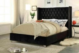 Stratus Interiors Admiral Wing Back Bed With Metal Studs - Doorstep Delivery Only Self Assembly - Single - Standard Bed Frame - thumbnail 3