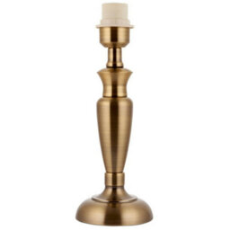 Brass Table Lamp Light 310mm Tall Aged Metal Base Only Classic Desk Sideboard - thumbnail 1