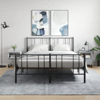 Berkfield Bedside Cabinets 2 Pcs Concrete Grey 40X35X50 Cm Engineered Wood - image 1