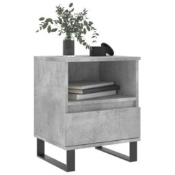 Berkfield Bedside Cabinets 2 Pcs Concrete Grey 40X35X50 Cm Engineered Wood - thumbnail 3