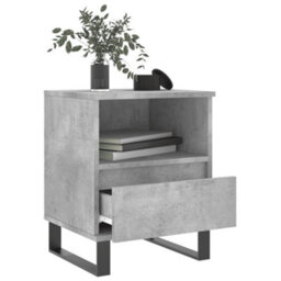 Berkfield Bedside Cabinets 2 Pcs Concrete Grey 40X35X50 Cm Engineered Wood - thumbnail 4
