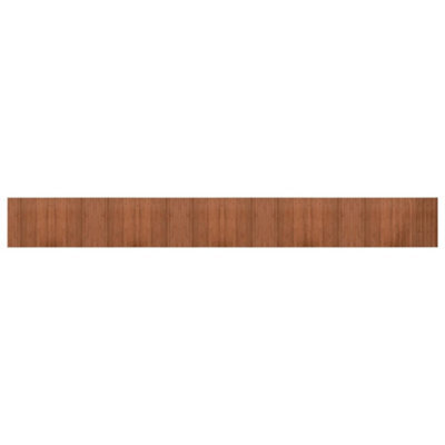 Berkfield Modern Rug Rectangular Brown 60X500 Cm Bamboo