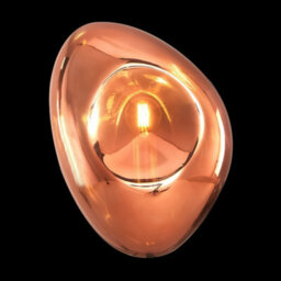 Luminosa Lighting Luminosa Mabell Modern Wall Lamp Copper, Glass Shade - thumbnail 2