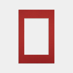 Ak Frames 6X4 Crimson Picture Mounts To Fit 4X3 Aperture Size - Mount Board Only (No Frame Included) - thumbnail 1