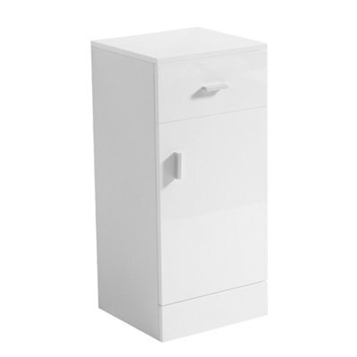 Sundaze 300mm Gloss White Bathroom Soft Close Cupboard And Drawer Storage Furniture Unit - image 1