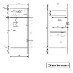 Sundaze 300mm Gloss White Bathroom Soft Close Cupboard And Drawer Storage Furniture Unit - thumbnail 4