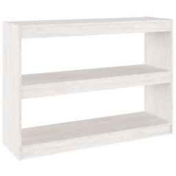Berkfield Book Cabinet Room Divider White 100X30X71.5 Cm Pinewood - thumbnail 2