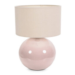 Valuelights Bosco Stone Natural Ceramic Table Lamp With Cream Shade - thumbnail 2