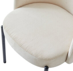 Nordlys Set Of 2 Metal And Beige Velvet Dining Chairs Modern Design Style Dining Room - thumbnail 8