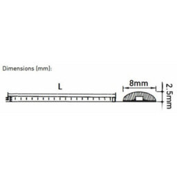Sensio Viva 2000mm Warm White Led Strip Light 5W - Ip54, Dimmable, Cut-To-Length (Se10625W0) - thumbnail 3
