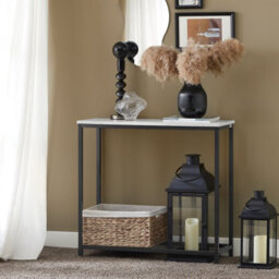 Sobuy Fsb29-Sch, Console Table Side Table End Table Hall Table Living Room Table, Black,w80Xd29.5Xh74.5 - thumbnail 2