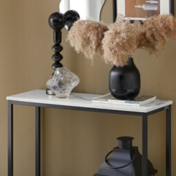 Sobuy Fsb29-Sch, Console Table Side Table End Table Hall Table Living Room Table, Black,w80Xd29.5Xh74.5 - thumbnail 4